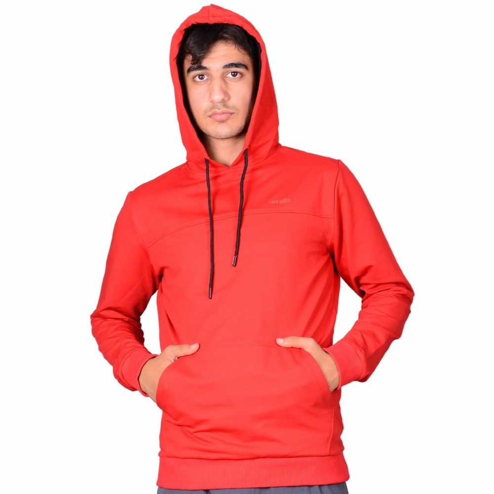 087 KIRMIZI İKİ İPLİK KAPÜŞON. SWEAT S